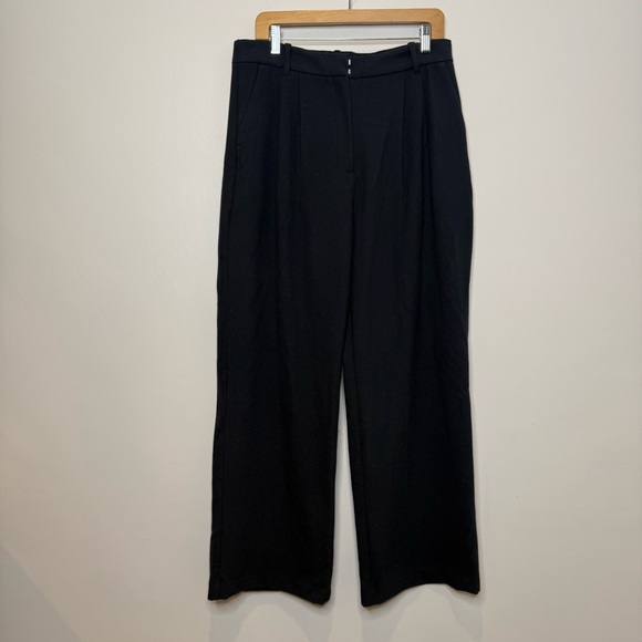 Abercrombie & Fitch Navy Wide Leg Pants Soft Feel NWT - Picture 4 of 13